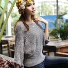 MISSTHEA - Furry-Knit Top