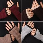 Peeps - Contrast-Trim Rib-Knit  Arm Warmers