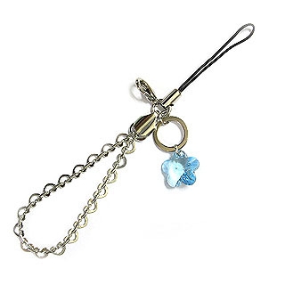 'Floret' Mobile Strap with Swarovski Light Blue Crystal Flower 'Floret' Mobile Strap with Swarovski Light Blue Crystal Flower