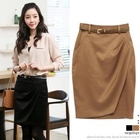 HUVIA - Wrap-Front Pencil Skirt