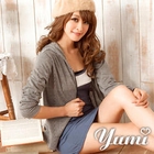 YUMI - Striped Hooded Jacket