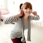 Tokyo Fashion - Striped T-Shirt with Hooded Scarf