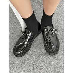MICHYEORA - Buckled Patent Loafers MICHYEORA - Buckled Patent Loafers