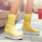 Smoothie - Platform Mid-Calf Boots