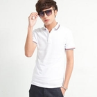 Free Shop - Contrast-Trim Short-Sleeve Polo Shirt