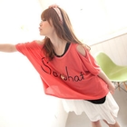 Tokyo Fashion - Sleeveless Chiffon-Hem Dotted Dress