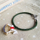 MyLittleThing - Cute Cockhorse Green Leather Bracelet