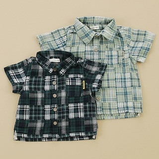 Plaid Patchwork Shirt