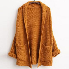 FR - Open-Front Waffle-Knit Cardigan FR - Open-Front Waffle-Knit Cardigan