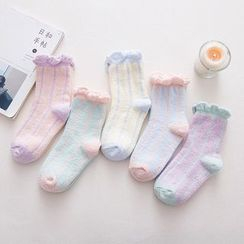NANA Stockings - 条纹抓毛袜 NANA Stockings - 条纹抓毛袜