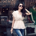 PUFFY - Polka Dot Chiffon Top  + Tank Top