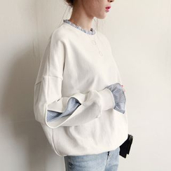 菲兒 - 假两件拼接长袖卫衣 菲兒 - 假两件拼接长袖卫衣