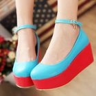 Smoothie - Ankle-Strap Platform Flats