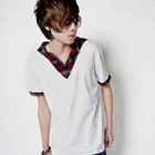 Cool 6 - Inset Plaid Shirt Top