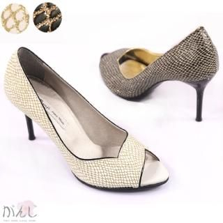 Faux Snakeskin Stilettos