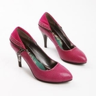Smoothie - Genuine Leather Studded Pointy Pumps