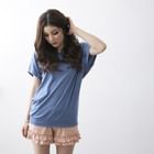 D.P-Shop - Bow-Back Short-Sleeve Top