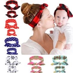 Toppin - Baby Bow-Accent Head Band Toppin - Baby Bow-Accent Head Band
