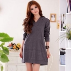 JK2 - Smocked-Back Hooded Dress