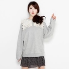 HARU - Laced Flap Sweatshirt