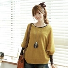 CLICK - Tab-Sleeve Loose-Fit Sweater