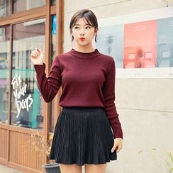 HOTPING - Round-Neck Knit Top HOTPING - Round-Neck Knit Top