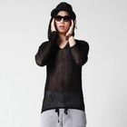 Rone - Hooded Open Knit Top