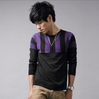 MR.PARK - Two-Tone Striped Knit Top
