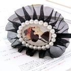 Fit-to-Kill - Pearl Ruffle  Hair Band - black