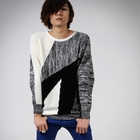 deepstyle - Color Block Knit Top