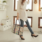 PG Beauty - Faux-Leather Heart-Patterned Tote