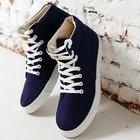Monkey Shop - High-Top Lace-Up Sneakers