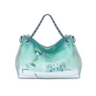 Vemo - Chain-Strap Patterned Shoulder Bag