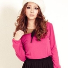 ZOO - Contrast-Collar Tie-Neck Top
