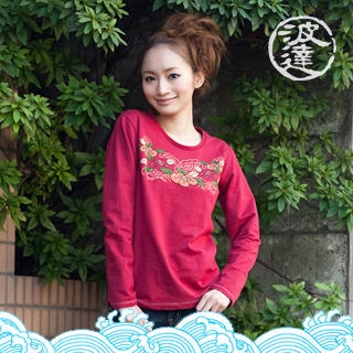 Long-Sleeve Printed T-Shirt - Camellia Long-Sleeve Printed T-Shirt - Camellia