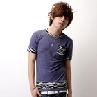 SeventyAge - Zebra Print Short-Sleve T-Shirt
