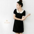 lovemark - Peter Pan Collar Short Sleeve Dress