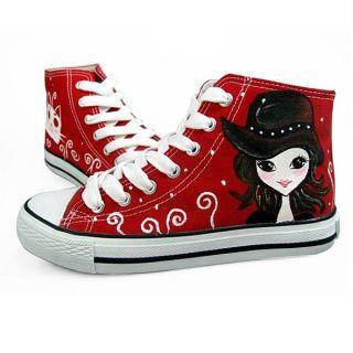 High-Top Printed Sneakers