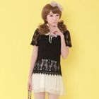 Princess Show - Set: Mesh-Hem Slipdress + Lace Top