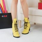 Grace Candy - Patent Lace-Up Ankle Boots