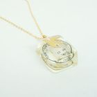 MyLittleThing - Gold Pigeon Stamp Chop Ice Necklace