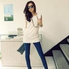PUFFY - Scalloped-Trim Sleeveless Chiffon Dress