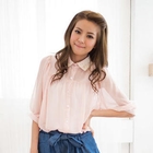 eFashion - Elbow-Sleeve Chiffon Blouse