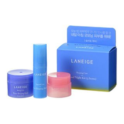 Laneige - Sleeping Care Good Night Kit: Water Sleeping Mask 15ml + Lip Sleeping Pack 3g + Eye Sleeping Mask 5ml Laneige - Sleeping Care Good Night Kit: Water Sleeping Mask 15ml + Lip Sleeping Pack 3g + Eye Sleeping Mask 5ml