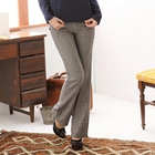 RingBear - Herringbone Boot-Cut Pants