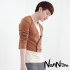 NanNom - Set : Fake Layer Tee + Cardigan