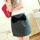 Tokyo Fashion - Bow-Accent Houndstooth Skirt