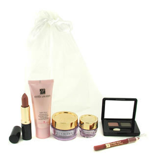 Travel Set: Foaming Cleanser + Time Zone Creme SPF 15 + Eye Creme + Eyeshadow Palette + Lipstick + Lip Pencil Travel Set: Foaming Cleanser + Time Zone Creme SPF 15 + Eye Creme + Eyeshadow Palette + Lipstick + Lip Pencil
