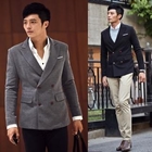 VINTAGE BROTHERS - Peaked Lapel Double-Breasted Blazer