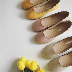 Laceuplux - Scallop Trim Flats Laceuplux - Scallop Trim Flats